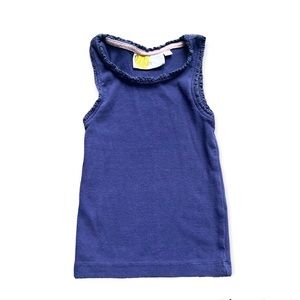 Boden Lace-Trim Ribbed Tank